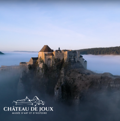 chateau de joux drone shot